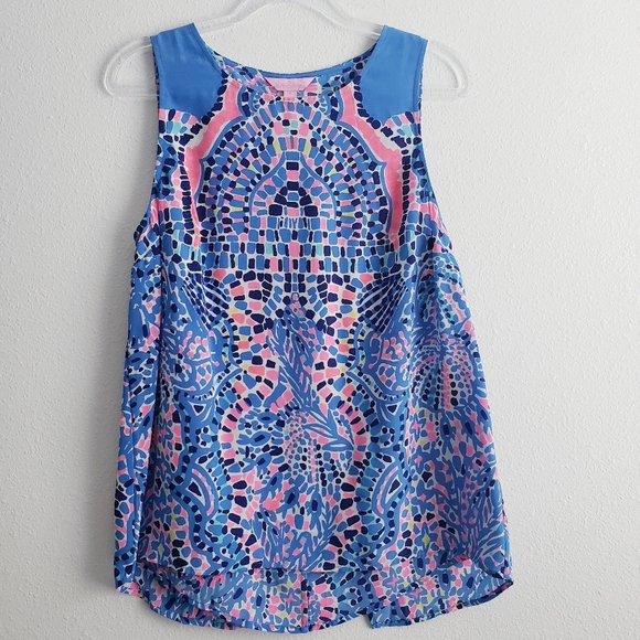 Lilly Pulitzer Zeta Sleeveless Tank Top - Picture 2 of 11